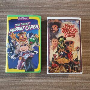 2 Muppet Movies VHS - The Great Muppet Caper and Muppet Treasure Island